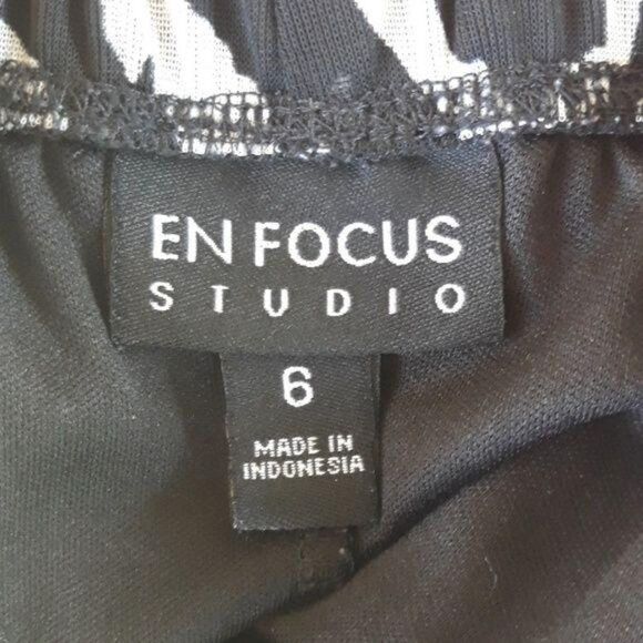 Vtg 90's Enfocus Studio Empire Bow Zebra Print Slip Dress Black Sz 6‎ - Picture 3 of 8